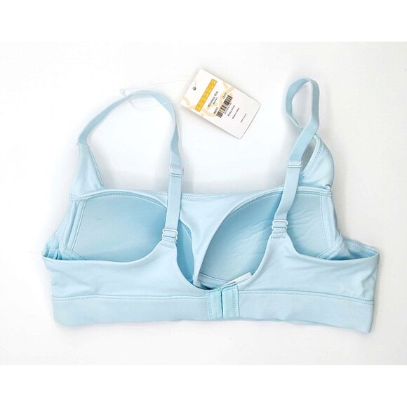 DELIMIRA W693 Women's Seamless Wireless Padded Bra Size 34B Baby Blue NWT - Picture 5 of 8